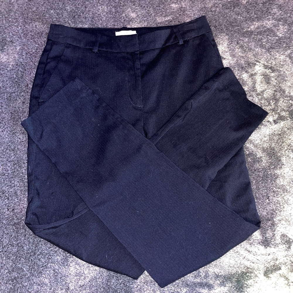 navy blue H&M slacks